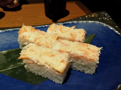 蟹のお寿司