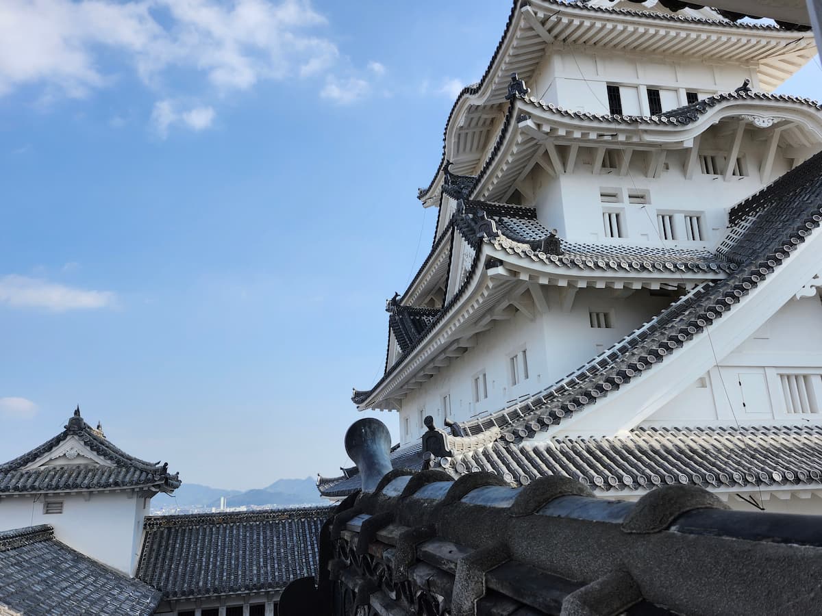 姫路城 乾小天守から観た大天守の様子