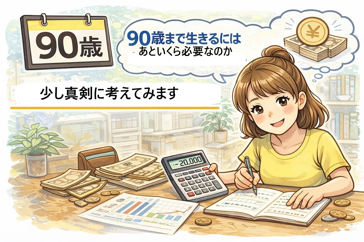 90歳までの老後資金をシミュレーションした