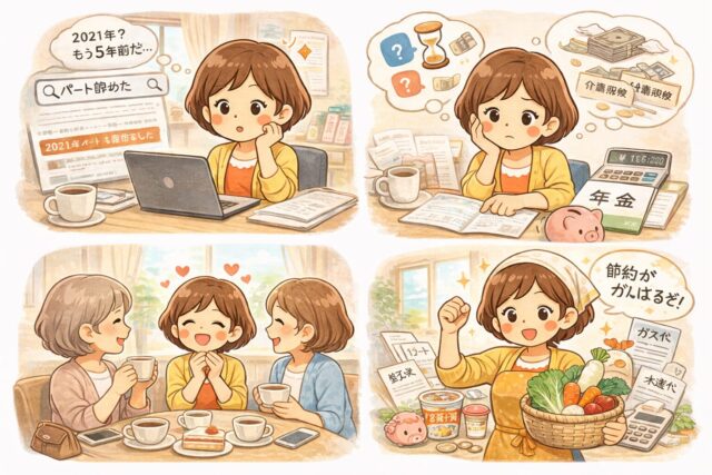 節約頑張る楽しそうな女性