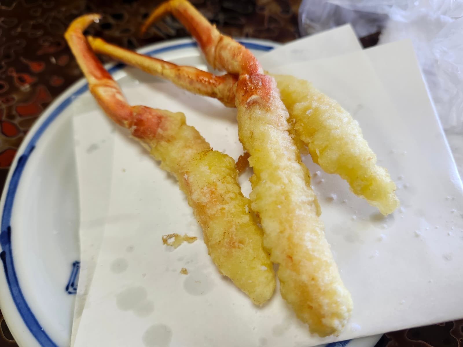 「JRかにカニエクスプレス」で行った竹野 寛さんの蟹の天ぷら