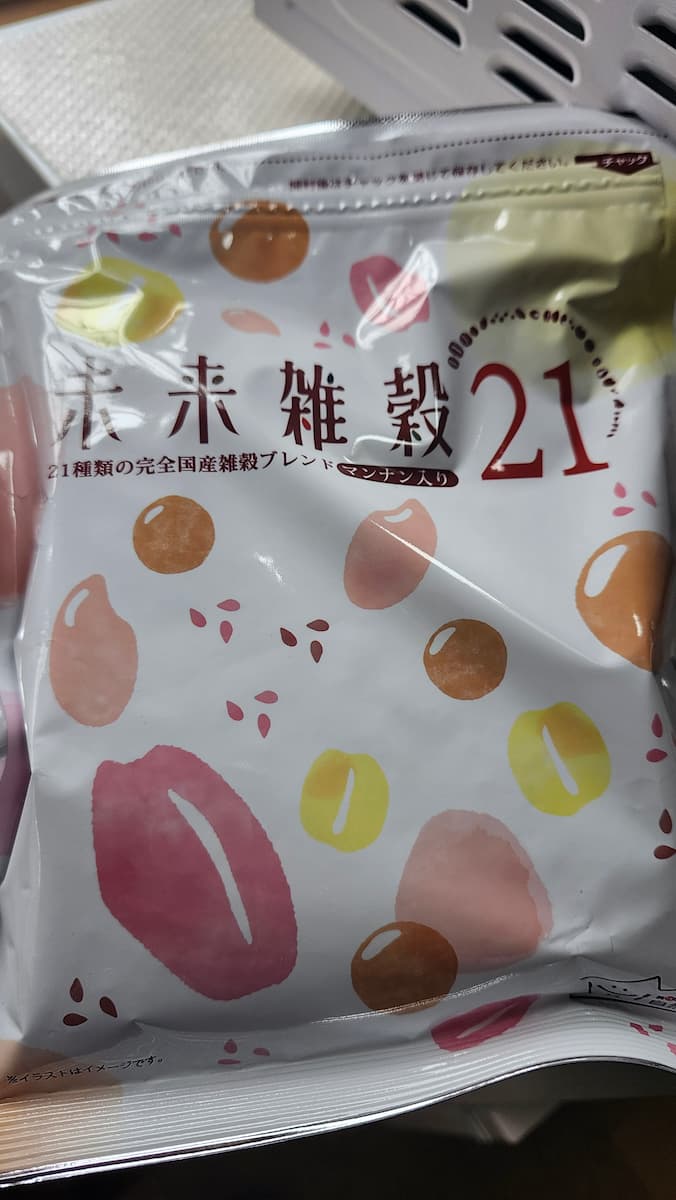 未来雑穀のパッケージの様子