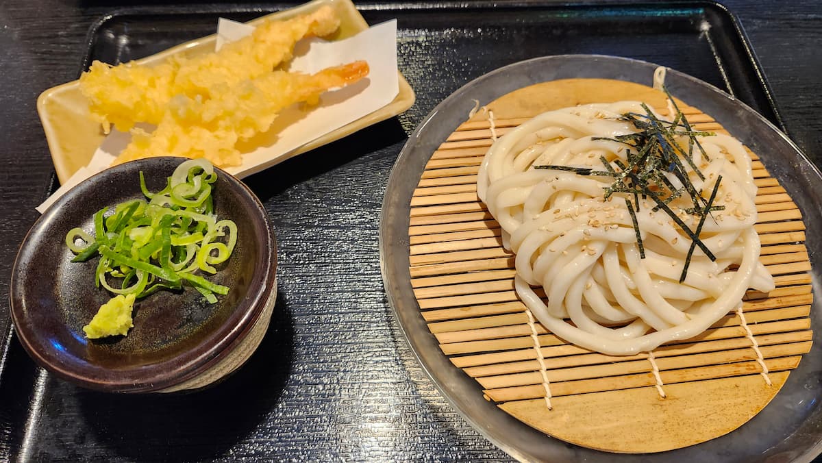加東市で食べた天ぷらざるうどん