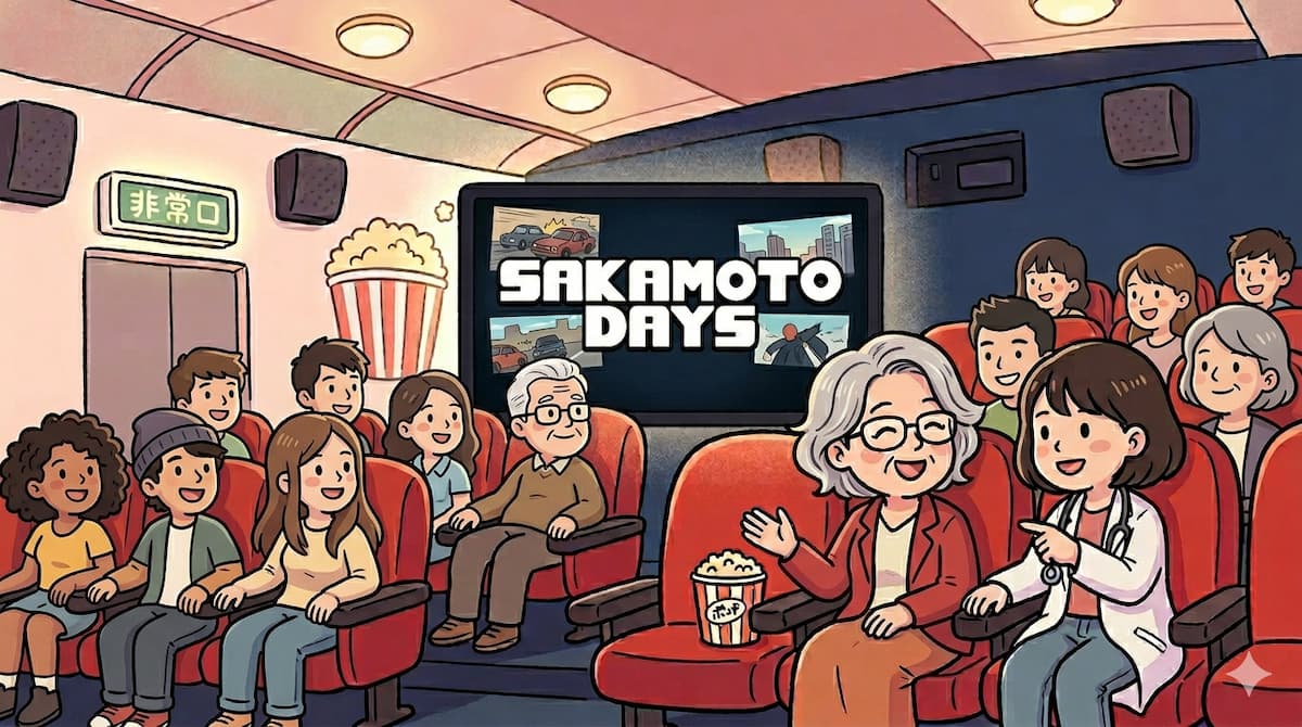 SAKAMOTO DAYSを映画館で観ている様子