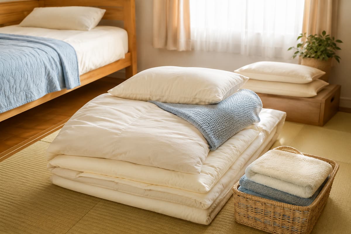 来客用布団とシングルベッドが置いてある部屋