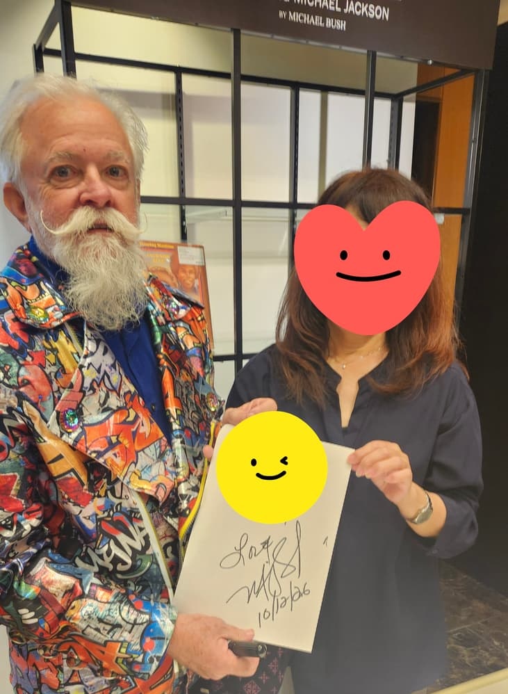 マイケルブッシュさんとのツーショットしゃしん写真